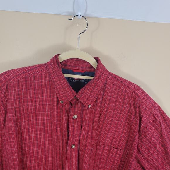 Wrangler Grid Print Wrinkle Free Button Up Size L - Picture 3 of 11